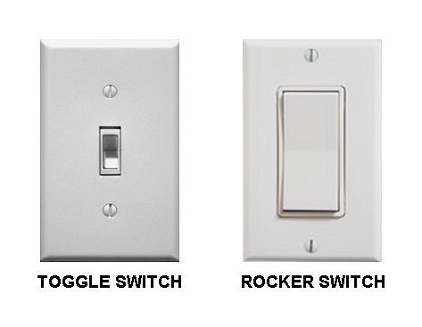 Typical Toggle Switch and Rocker Switch Examples