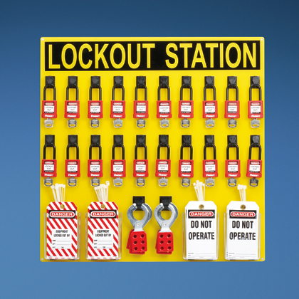Typical 20-person Lockout Station with Components
