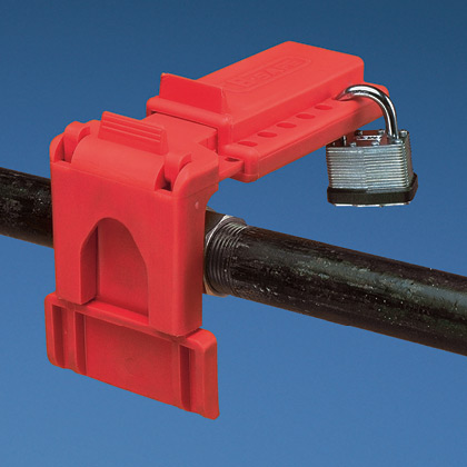 Typical Ball Valve Lockout Device