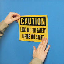 Typical Self Adhesive Polyester Safety Signs