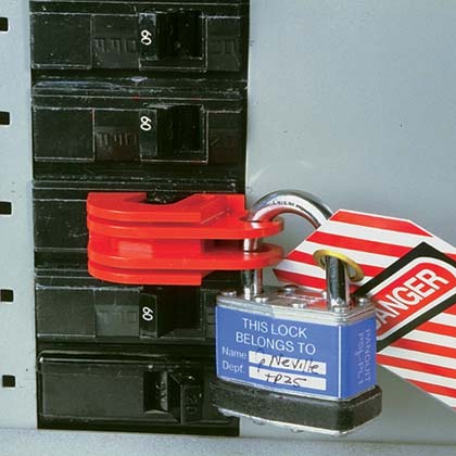 Typical Universal Circuit Breaker Lockout Device